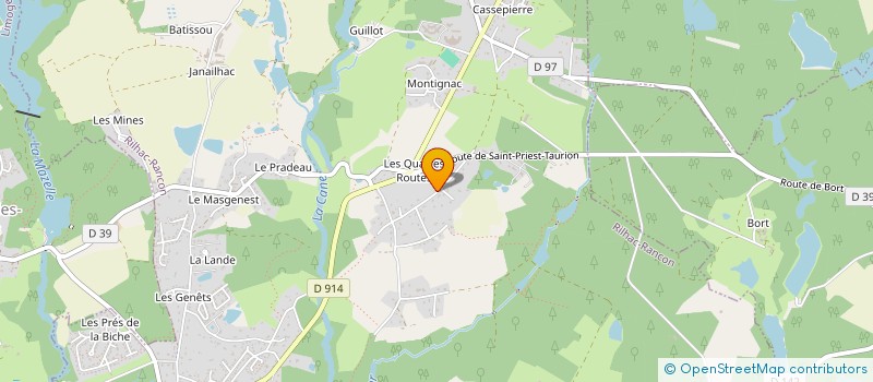 localisation de l'entreprise MADAME JULIETTE MACHINAUD  RILHAC-RANCON