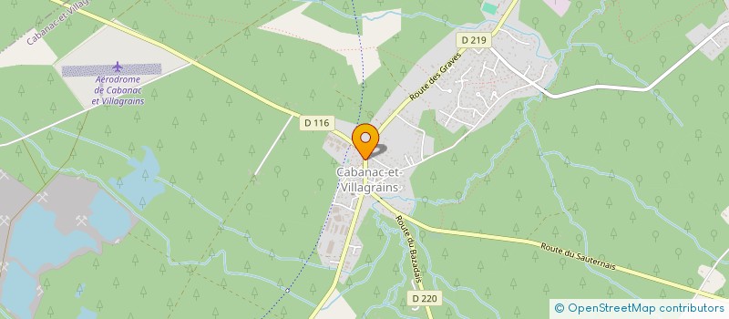 localisation de l'entreprise MADAME JULIETTE MAGNIER  CABANAC-ET-VILLAGRAINS