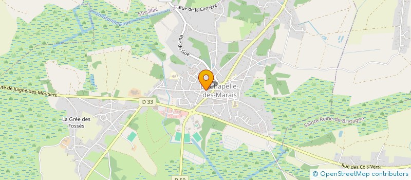 localisation de l'entreprise MADAME JULIETTE MAHE  LA CHAPELLE-DES-MARAIS