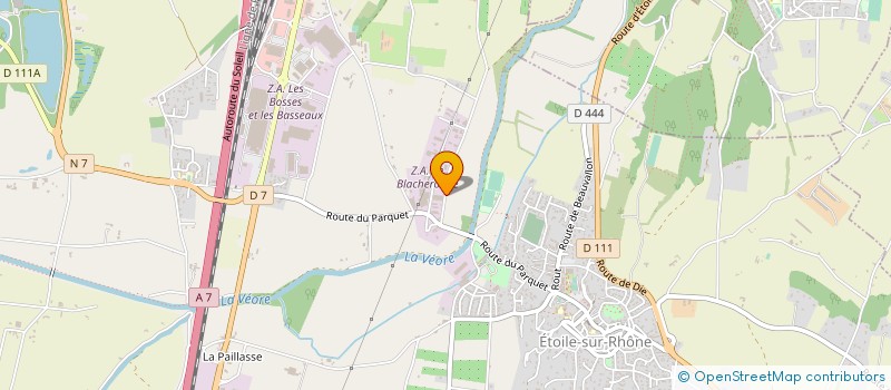 localisation de l'entreprise MADAME JULIETTE MANGANIELLO  ETOILE-SUR-RHONE