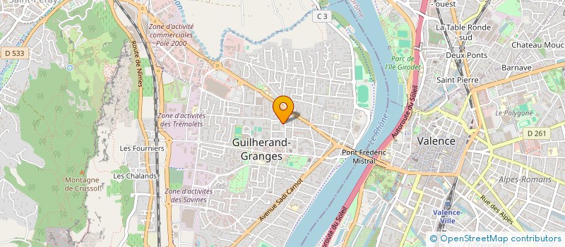 localisation de l'entreprise MADAME JULIETTE MARCHANDEAU  GUILHERAND-GRANGES