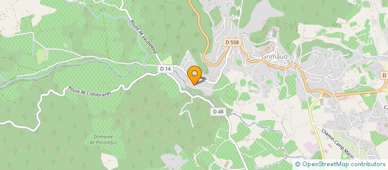 localisation de l'entreprise MADAME JULIETTE MARGERAND  GRIMAUD