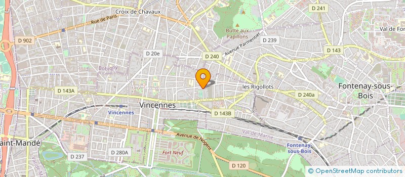 localisation de l'entreprise MADAME JULIETTE MARLET à VINCENNES