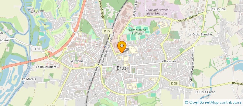 localisation de l'entreprise MADAME JULIETTE MARTIN  BRUZ