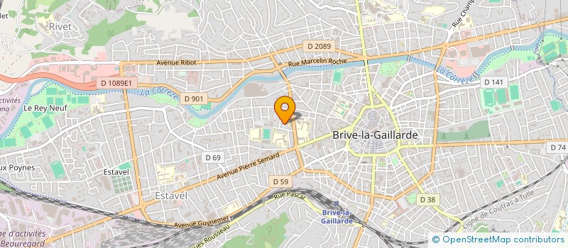 localisation de l'entreprise MADAME JULIETTE MERCIER  BRIVE-LA-GAILLARDE