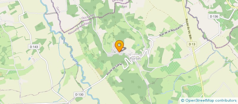 localisation de l'entreprise MADAME JULIETTE MICHEL  PORTET