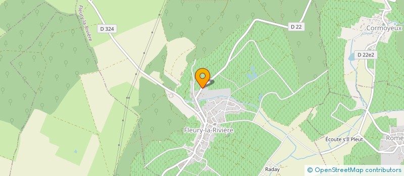 localisation de l'entreprise MADAME JULIETTE MOLET  FLEURY-LA-RIVIERE