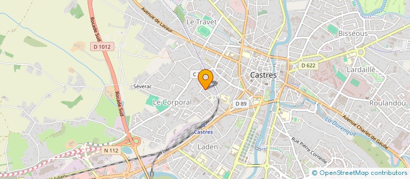 localisation de l'entreprise MADAME JULIETTE MONNIER  CASTRES