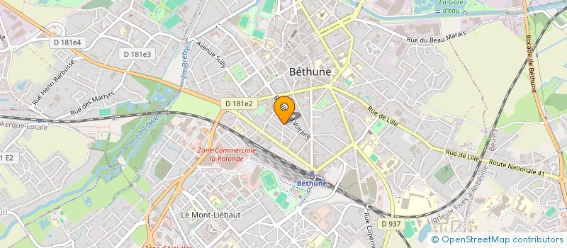 localisation de l'entreprise MADAME JULIETTE MONSAURET à BETHUNE