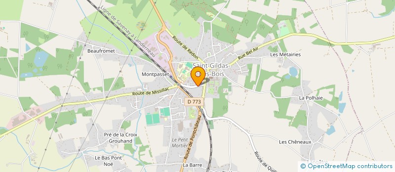 localisation de l'entreprise MADAME JULIETTE MORICEAU  SAINT-GILDAS-DES-BOIS