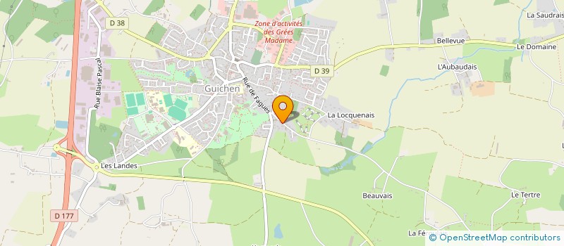 localisation de l'entreprise MADAME JULIETTE MORISSE  GUICHEN
