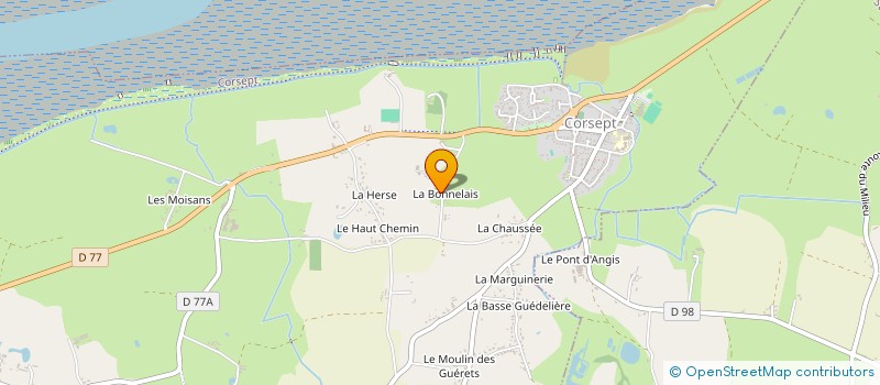 localisation de l'entreprise MADAME JULIETTE MORISSEAU  CORSEPT