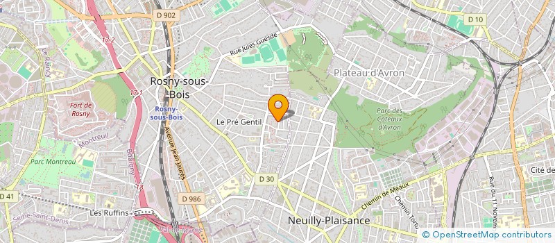 localisation de l'entreprise MADAME JULIETTE MOUSTIN  ROSNY-SOUS-BOIS