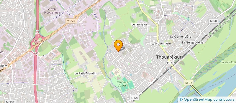 localisation de l'entreprise MADAME JULIETTE MOZET à THOUARE-SUR-LOIRE