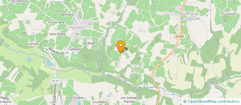 localisation de l'entreprise MADAME JULIETTE MURET  ROUFFIGNAC-DE-SIGOULES