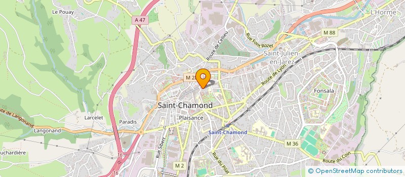 localisation de l'entreprise MADAME JULIETTE OBOZIAN  SAINT-CHAMOND