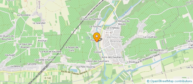 localisation de l'entreprise MADAME JULIETTE ORGEUR  VERNOU-SUR-BRENNE