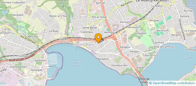 localisation de l'entreprise MADAME JULIETTE OUDIN  LE RELECQ-KERHUON