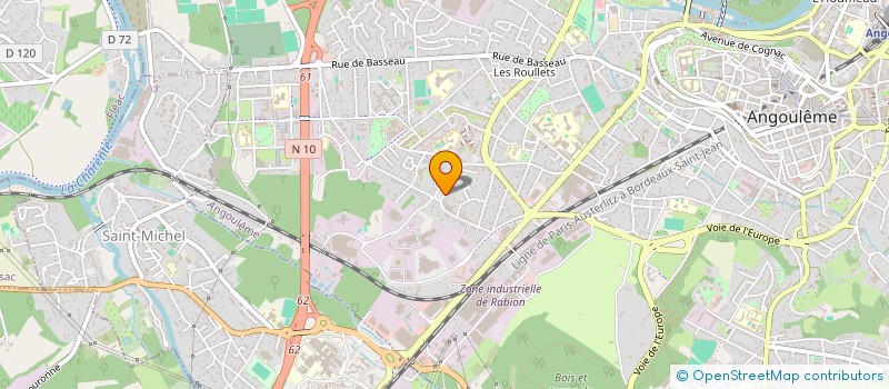 localisation de l'entreprise MADAME JULIETTE PARTAUD à ANGOULEME