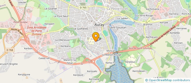localisation de l'entreprise MADAME JULIETTE PAUGAM à AURAY