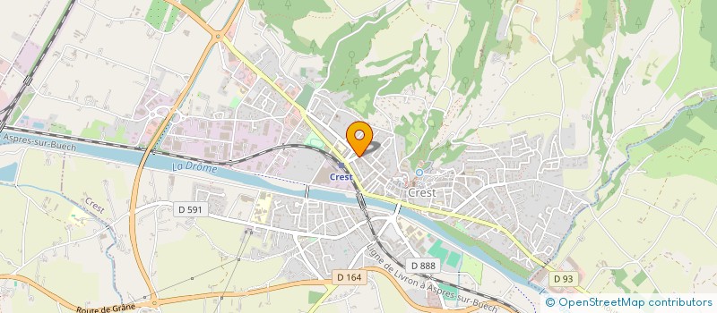 localisation de l'entreprise MADAME JULIETTE PECCARD  CREST