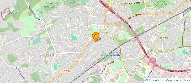 localisation de l'entreprise MADAME JULIETTE PELINARD  PESSAC