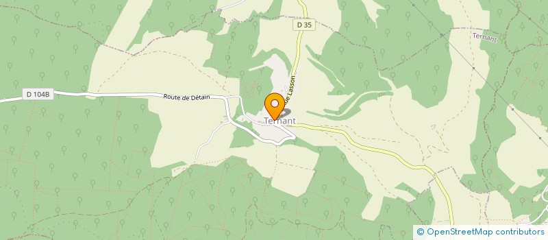 localisation de l'entreprise MADAME JULIETTE PERBET  TERNANT