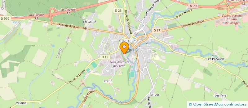 localisation de l'entreprise MADAME JULIETTE PEREZ  CHAROLLES