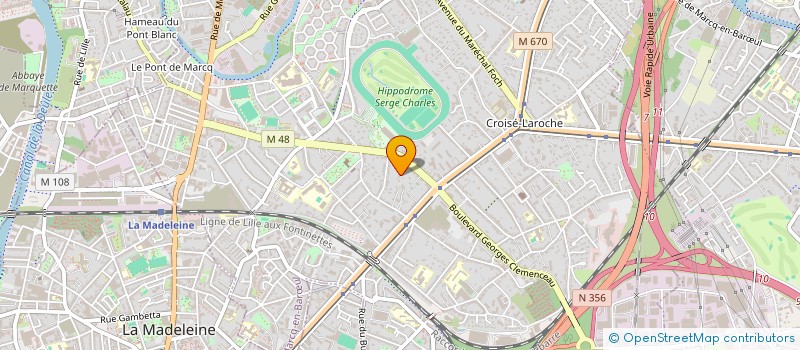 localisation de l'entreprise MADAME JULIETTE PEREZ à MARCQ EN BAROEUL