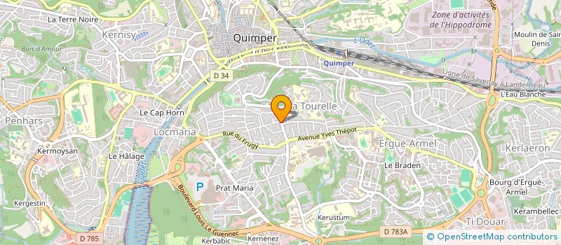 localisation de l'entreprise MADAME JULIETTE PICHERIE à QUIMPER