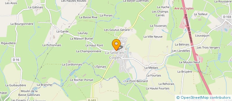 localisation de l'entreprise MADAME JULIETTE PLUNIAN  LES PORTES DU COGLAIS