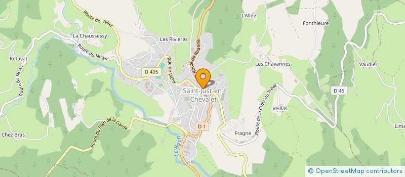 localisation de l'entreprise MADAME JULIETTE POMPORT  SAINT-JUST-EN-CHEVALET