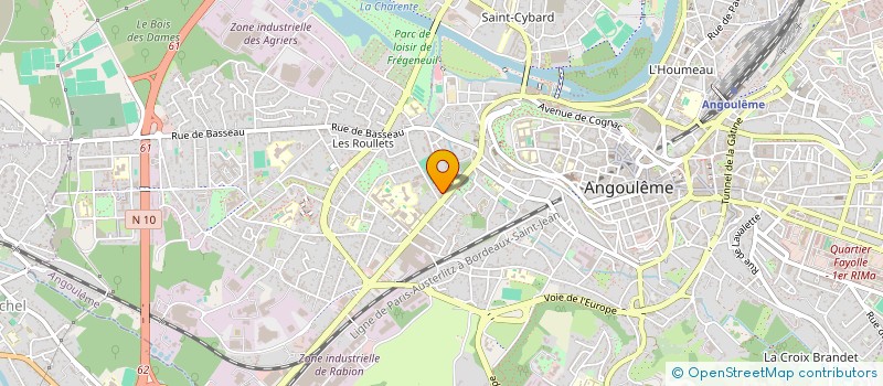 localisation de l'entreprise MADAME JULIETTE PONCET à ANGOULEME