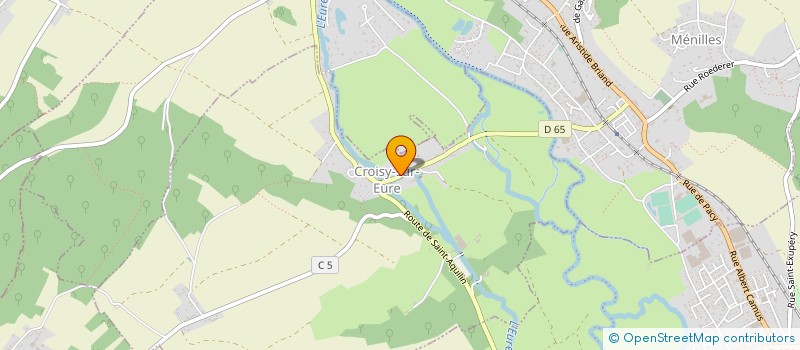 localisation de l'entreprise MADAME JULIETTE POULET  CROISY-SUR-EURE