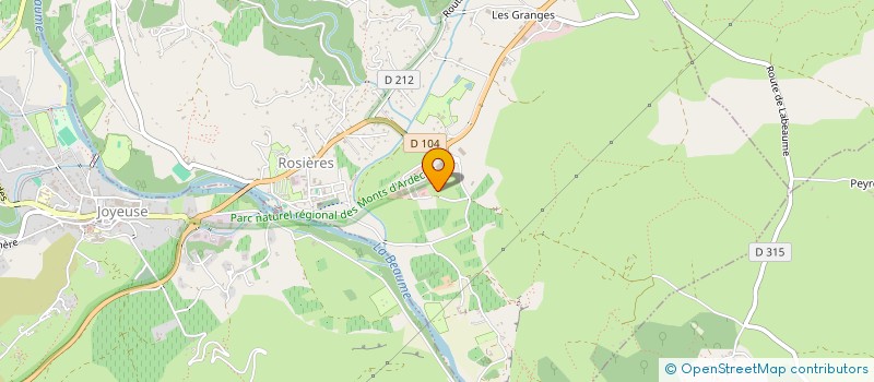 localisation de l'entreprise MADAME JULIETTE PRINCET  ROSIERES