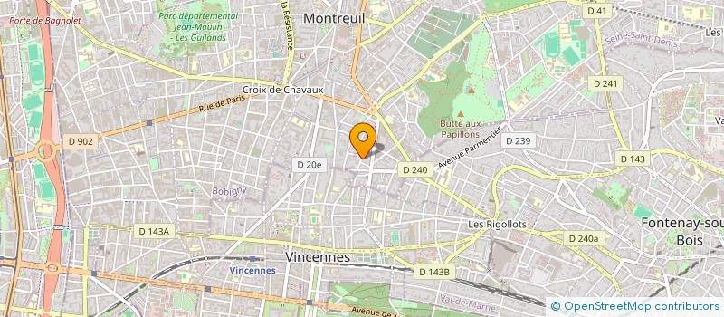 localisation de l'entreprise MADAME JULIETTE PRISSARD à MONTREUIL