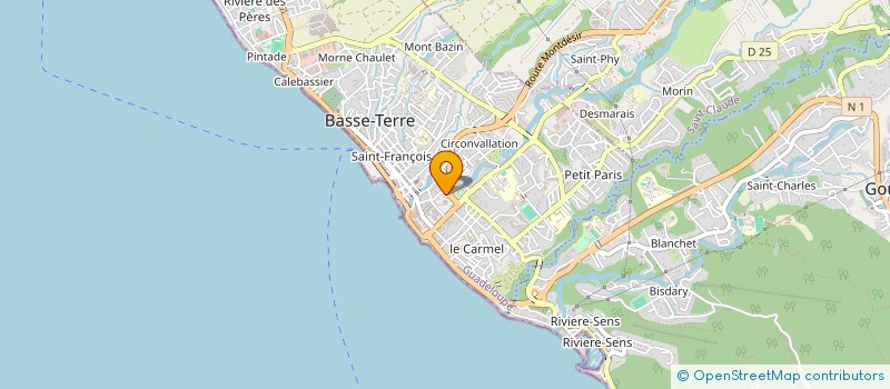 localisation de l'entreprise MADAME JULIETTE PROMENEUR à BASSE-TERRE