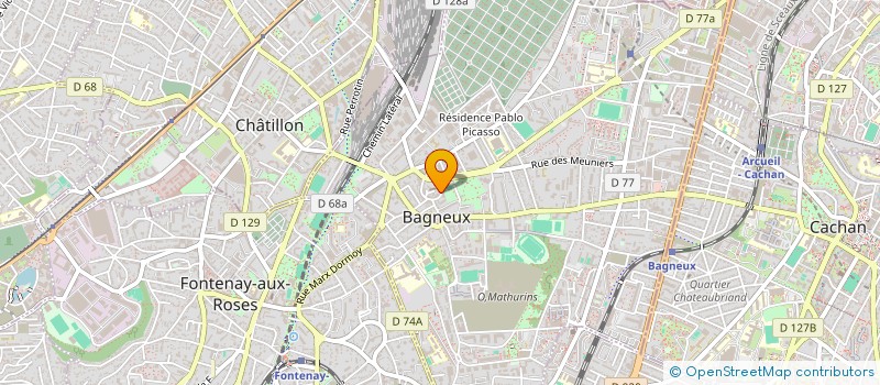 localisation de l'entreprise MADAME JULIETTE PUBELLIER à BAGNEUX