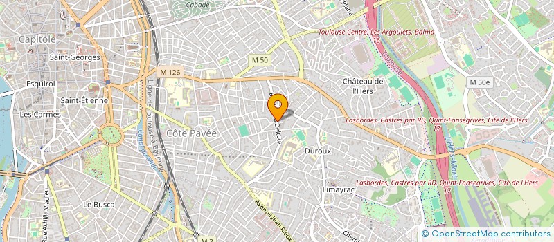 localisation de l'entreprise MADAME JULIETTE PUJOL  TOULOUSE