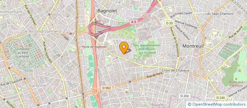 localisation de l'entreprise MADAME JULIETTE RAMBAUD à BAGNOLET