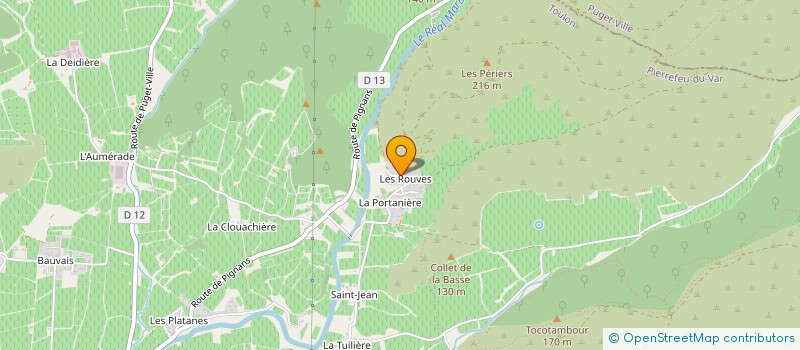 localisation de l'entreprise MADAME JULIETTE RAOULT à PIERREFEU-DU-VAR