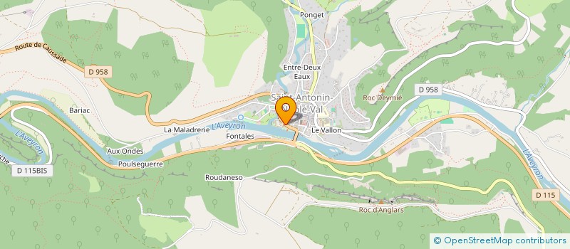 localisation de l'entreprise MADAME JULIETTE RAYNAL  SAINT-ANTONIN-NOBLE-VAL