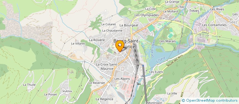 localisation de l'entreprise MADAME JULIETTE REBOUR  BOURG-SAINT-MAURICE