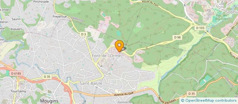 localisation de l'entreprise MADAME JULIETTE RICHARD  MOUGINS