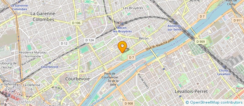 localisation de l'entreprise MADAME JULIETTE ROBERT à COURBEVOIE
