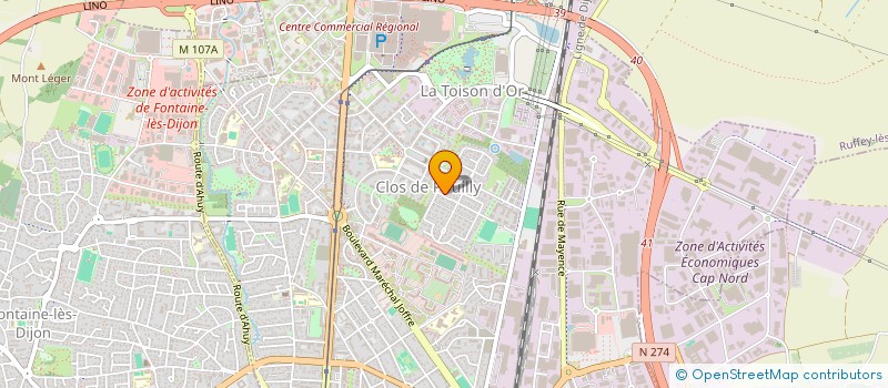 localisation de l'entreprise MADAME JULIETTE ROUILLER  DIJON