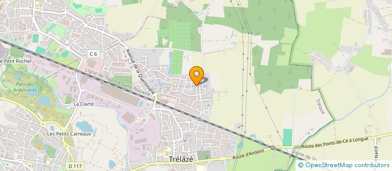 localisation de l'entreprise MADAME JULIETTE ROUSSEAU  TRELAZE