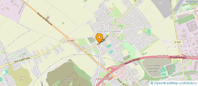 localisation de l'entreprise MADAME JULIETTE ROUSSEL  LOOS EN GOHELLE