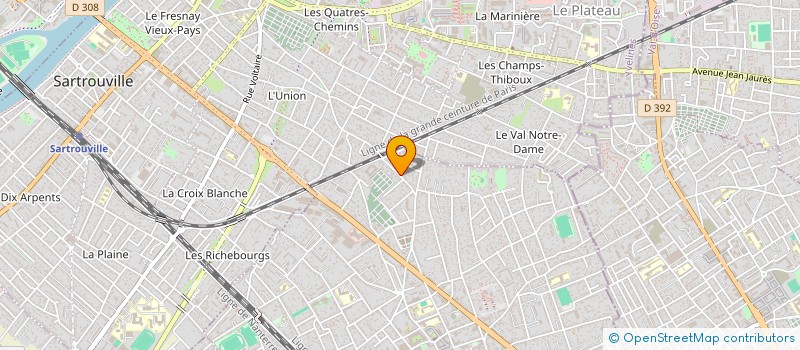 localisation de l'entreprise MADAME JULIETTE ROUSSET  HOUILLES