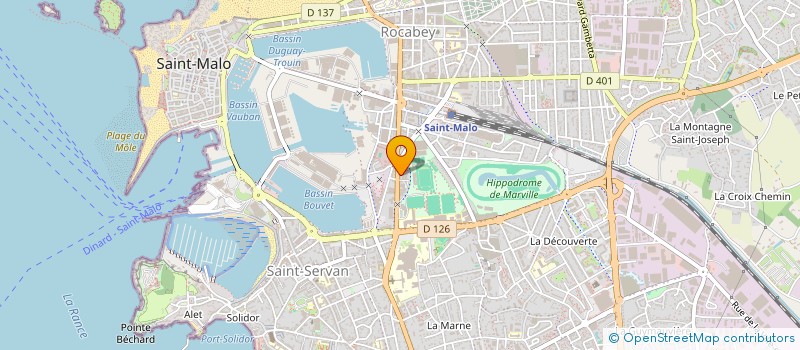 localisation de l'entreprise MADAME JULIETTE RUELLAND  SAINT-MALO